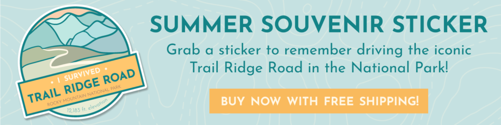 trail ridge road sticker explore estes